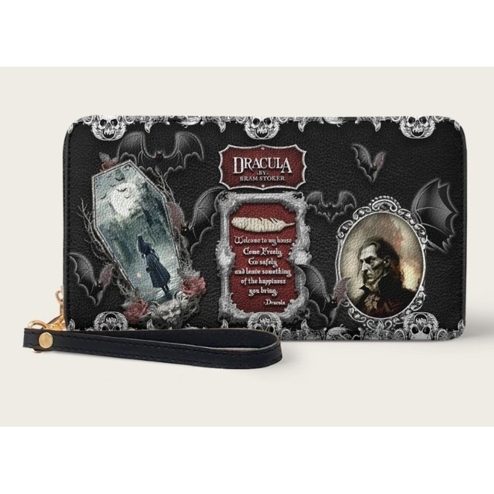 The Dracula Vampire Wallet Horror Goth Halloween New NWT Grunge Emo Excellent